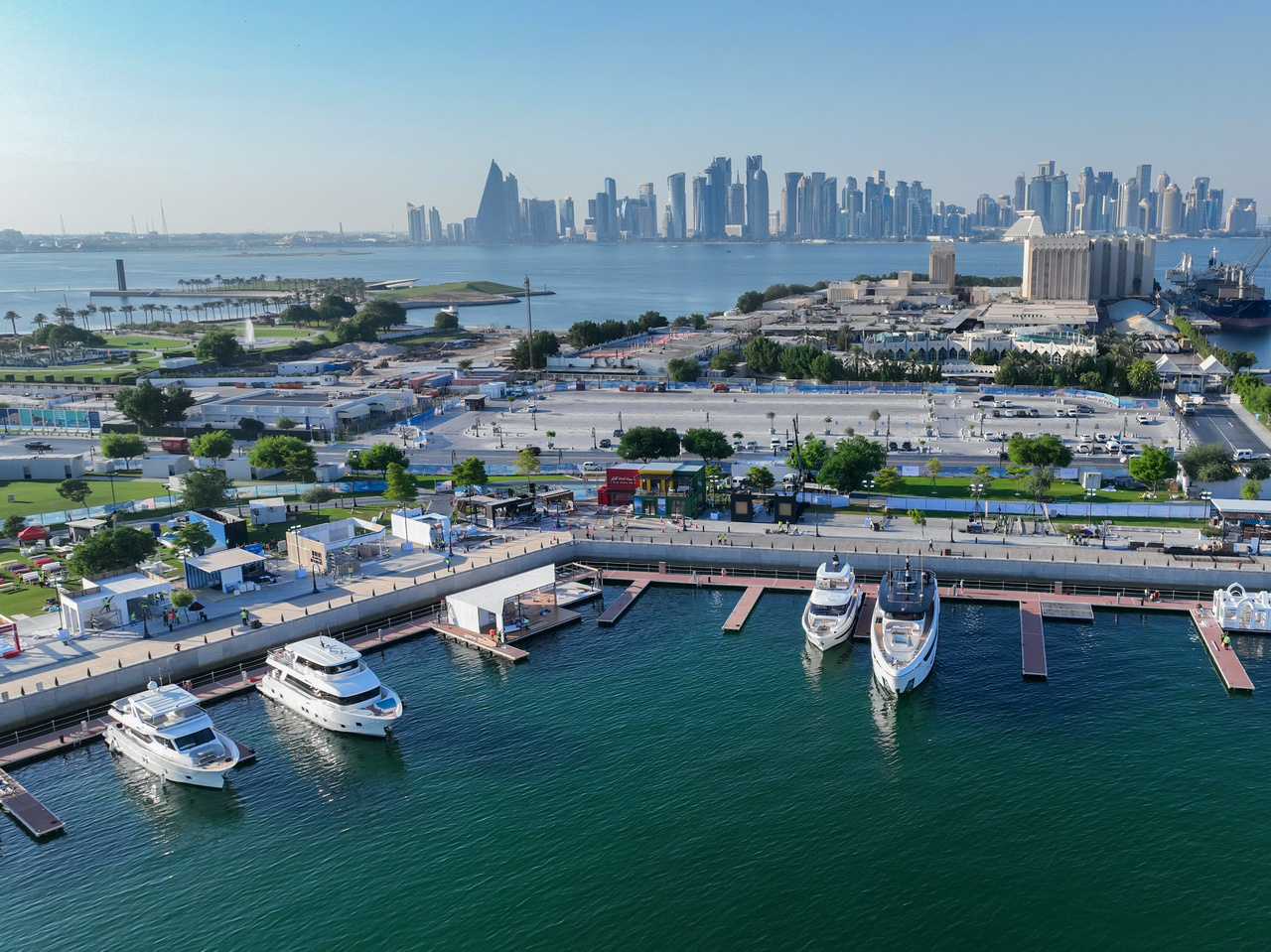1-Gulf Craft Fleet in Old Doha Port for Qatar Boat Show 2024_3